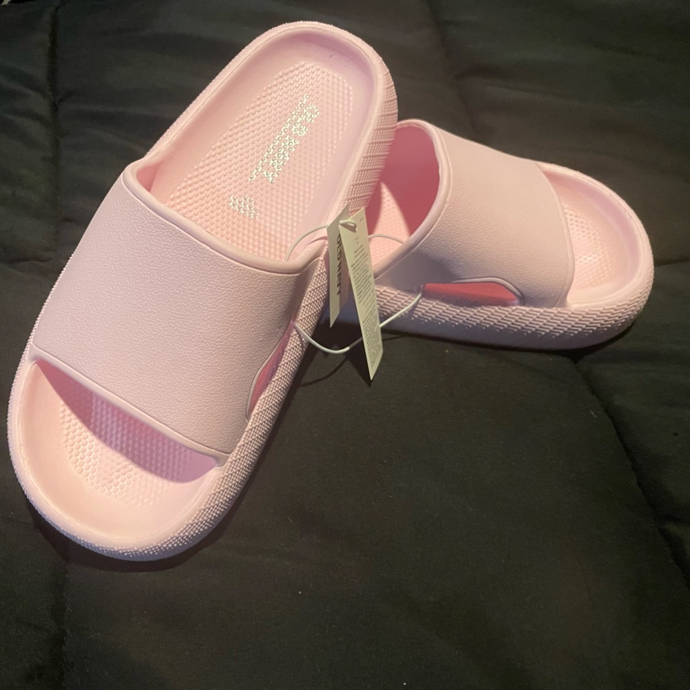 🆕 Old Navy Kids Gender-Neutral Slide Sandals Pink Size 12/13 Y - Picture 6 of 9